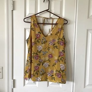 Loft Floral Tank Top Size M